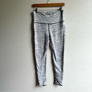 Free People Movement Heathered Light Gray Full Length Leggings Size Large